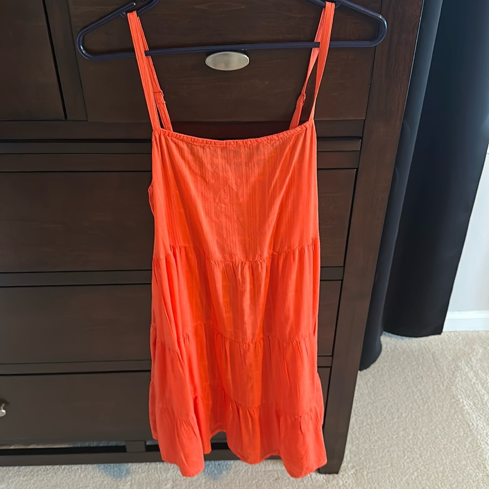 Orange summer dress. Old Navy size Large barely worn